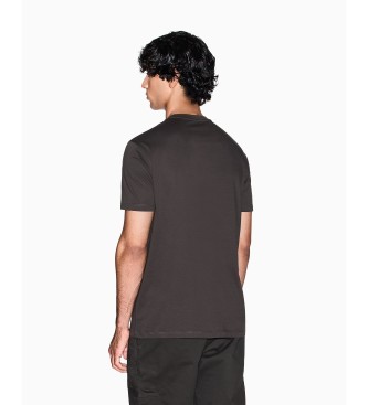 Armani Exchange Basic brown T-shirt