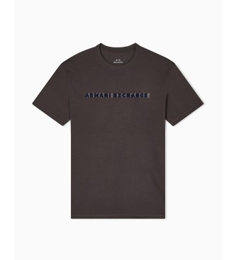 Armani Exchange Basic brown T-shirt