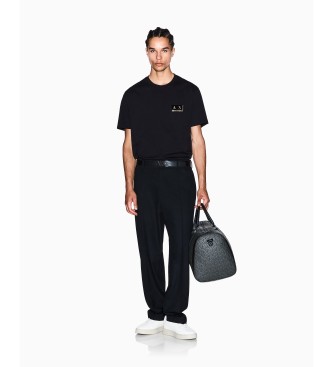 A|X Armani Exchange Maglietta nera in jersey