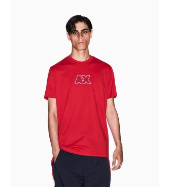 A|X Armani Exchange Ax Logo T-shirt rood