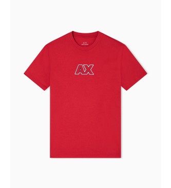 A|X Armani Exchange Ax Logo T-shirt rood