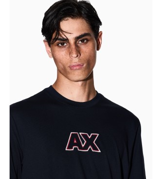 A|X Armani Exchange Majica Ax Logo navy