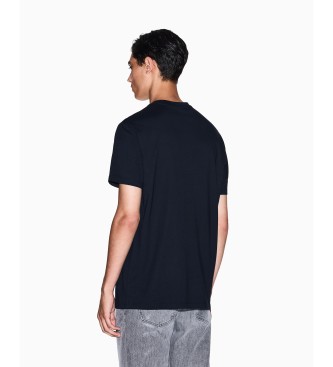 A|X Armani Exchange Majica Ax Logo navy