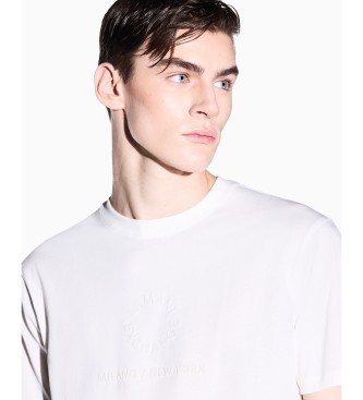 A|X Armani Exchange Wit T-shirt met reli�f