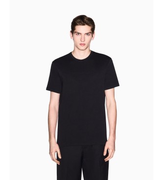 A|X Armani Exchange Tonal Embossed Logo T-shirt zwart