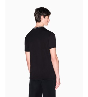 A|X Armani Exchange T-shirt nera girocollo