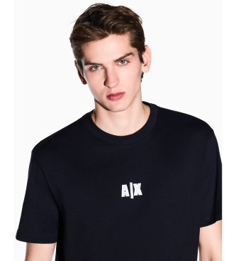 A|X Armani Exchange Majica regular fit AX mornarsko modra