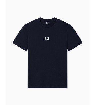 A|X Armani Exchange Majica regular fit AX mornarsko modra