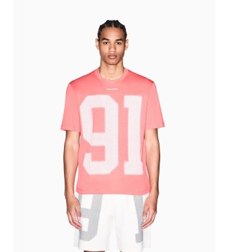 A|X Armani Exchange T-shirt Regular Fit Plus koraal