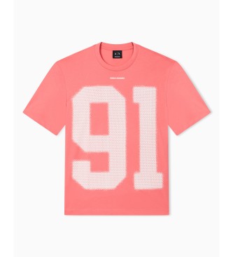 A|X Armani Exchange T-shirt Regular Fit Plus koraal