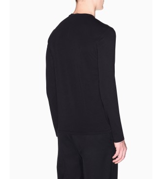 A|X Armani Exchange Maglietta a maniche lunghe nera