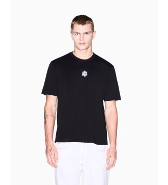 A|X Armani Exchange Majica Regular Plus Fit črna
