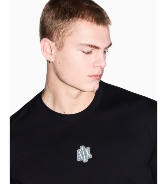 A|X Armani Exchange Majica Regular Plus Fit črna