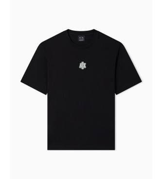 A|X Armani Exchange Majica Regular Plus Fit črna