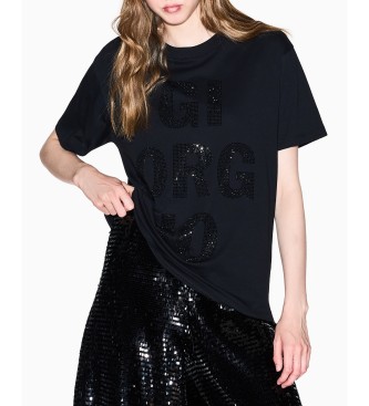 A|X Armani Exchange T-shirt Regular Logo zwart