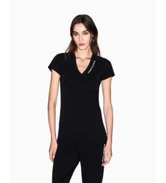 Armani Exchange Black T-Shirt with Logo