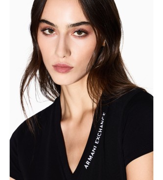 Armani Exchange Black T-Shirt with Logo