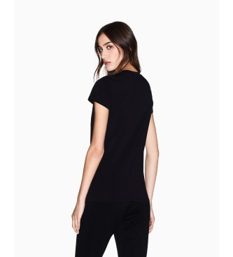 Armani Exchange Black T-Shirt with Logo
