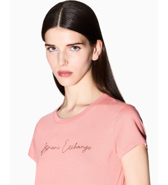 A|X Armani Exchange Camiseta Casual rosa