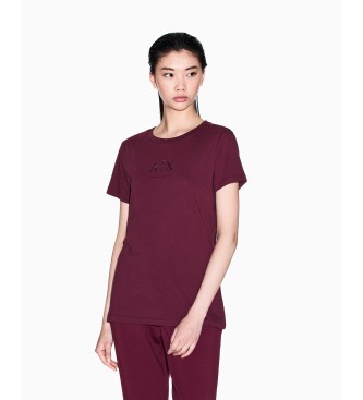 Armani Exchange T-shirt Logo Bright burgundy