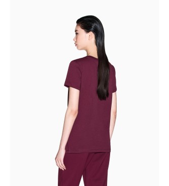 Armani Exchange T-shirt Logo Bright burgundy