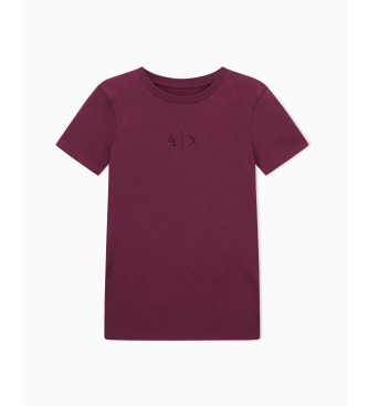 Armani Exchange T-shirt Logo Bright burgundy