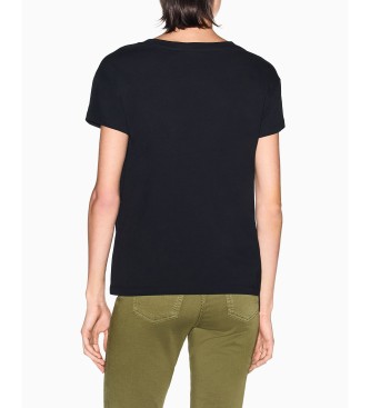 A|X Armani Exchange maglietta nera tagliata