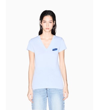 A|X Armani Exchange Tætsiddende T-shirt blå