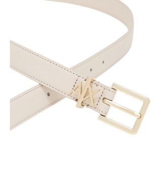 Armani Exchange Cintura sottile beige