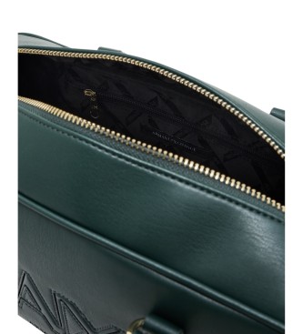 Armani Exchange Large Handbag with Green Top Handle