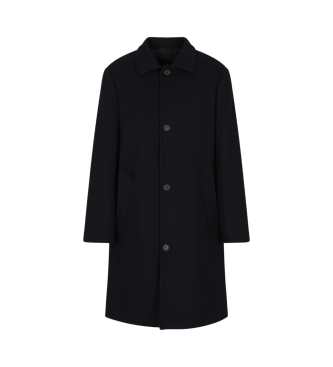 AIX Armani Exchange Lightweight Trench Coat navy