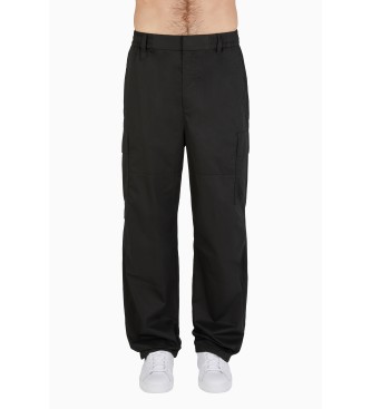 Armani Exchange Zwarte cargo broek