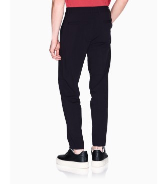 Armani Exchange Spodnie Flow navy