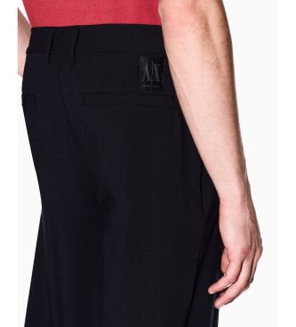Armani Exchange Spodnie Flow navy