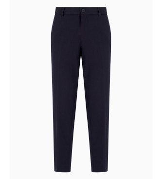 Armani Exchange Spodnie Flow navy