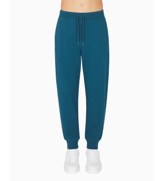 AIX Armani Exchange Calas jogger reflectoras azuis