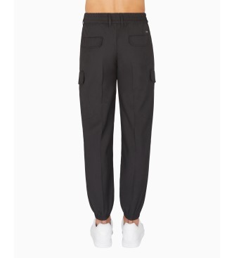 AIX Armani Exchange Calas de algodo preto