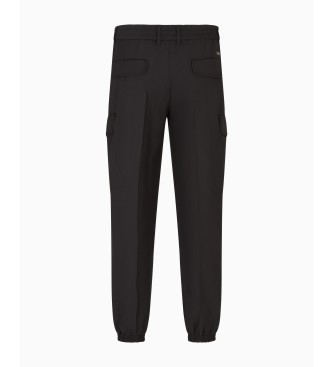 AIX Armani Exchange Calas de algodo preto