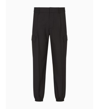 AIX Armani Exchange Calas de algodo preto