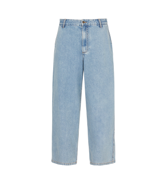 Armani Exchange Blaue Baggy Jeans