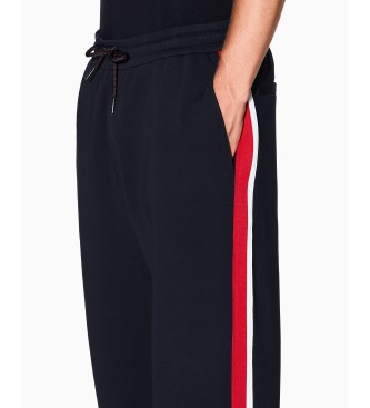 A|X Armani Exchange Navy Elastiske bukser