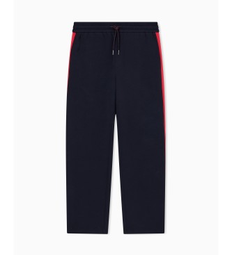 A|X Armani Exchange Navy Elastiske bukser