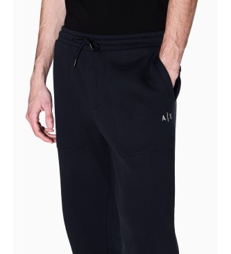 A|X Armani Exchange Jogger hlače z vrvico v mornariški barvi