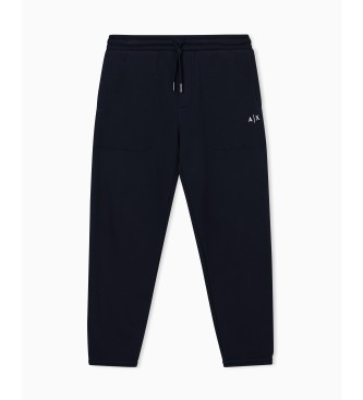 A|X Armani Exchange Jogger hlače z vrvico v mornariški barvi