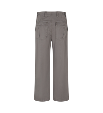 AIX Armani Exchange Hlače Silhouette sive barve