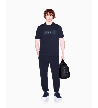 A|X Armani Exchange Navy jogger trousers