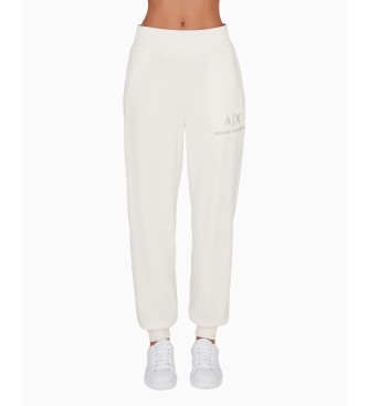 Armani Exchange Vit joggingbyxa