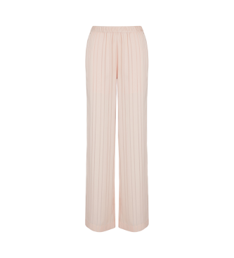 Armani Exchange Pantalon taille haute avec ceinture lastique rose