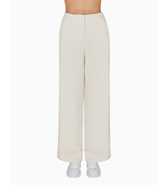 AIX Armani Exchange Beige High Waist Trousers