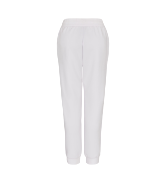 Armani Exchange Pantaln jogger con logo blanco